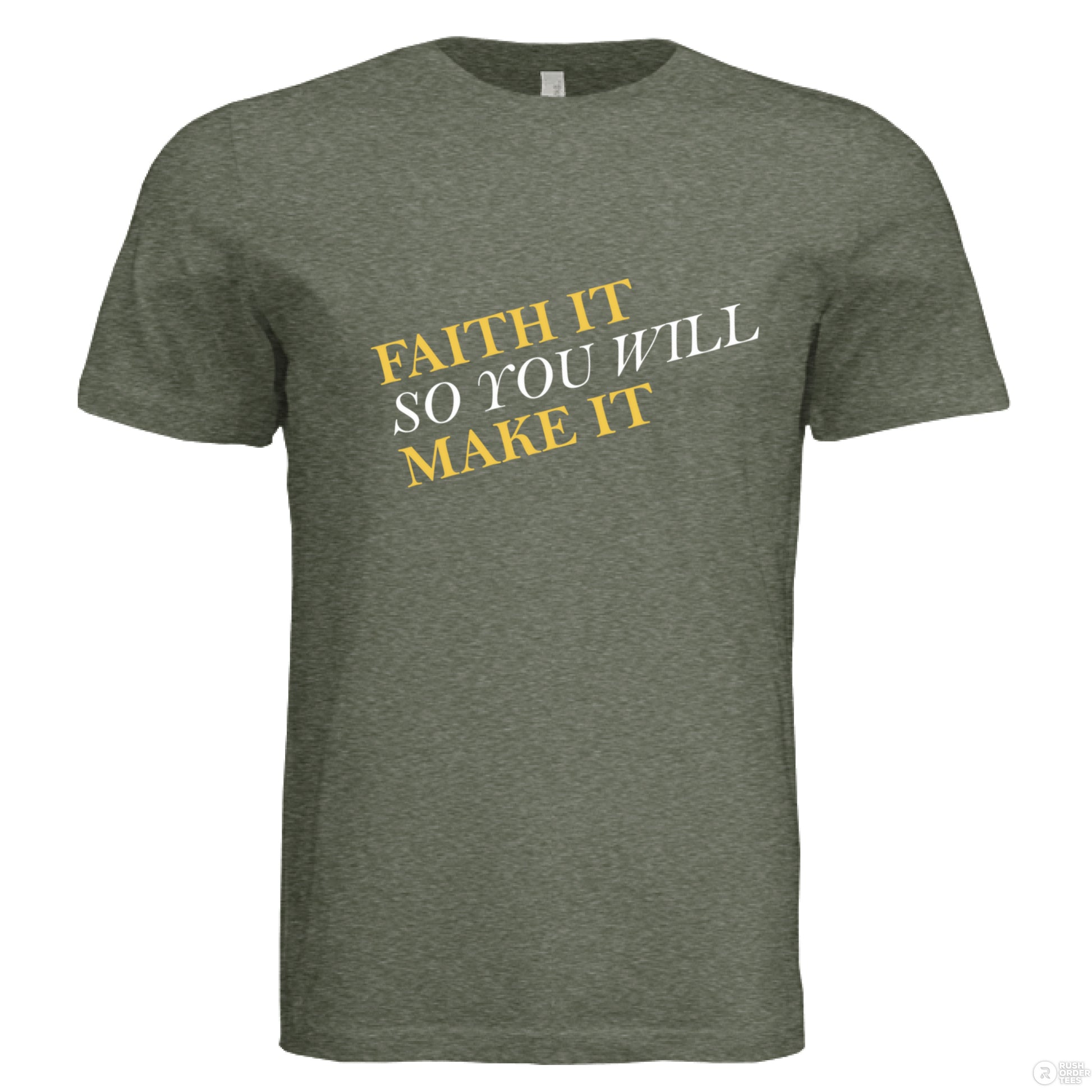 Military Green Triblend - FRONT